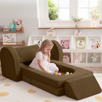 10-Piece Kids Play Sofa Modular Glow Couch Dinosaur