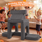 10-Piece Kids Play Sofa Modular Glow Couch Dinosaur