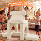 10-Piece Kids Play Sofa Modular Glow Couch Dinosaur