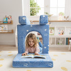 10-Piece Kids Play Sofa Modular Glow Couch Dinosaur