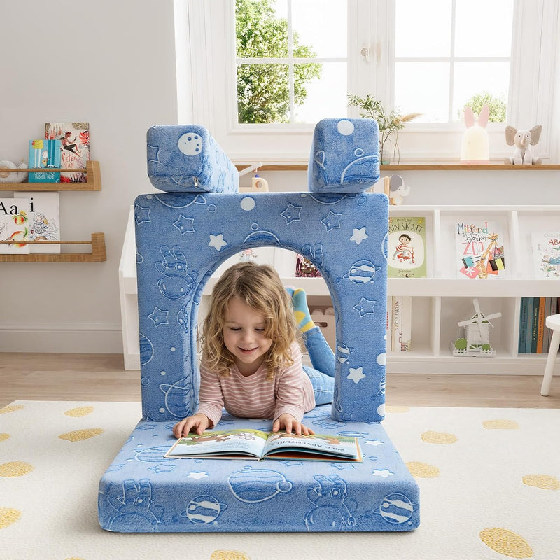 10-Piece Kids Play Sofa Modular Glow Couch Dinosaur