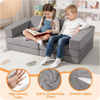 10-Piece Kids Play Sofa Modular Glow Couch Dinosaur