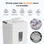 10 Sheet Micro Cut Paper Shredder for Home