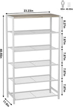 10-Tier Industrial Shoe Rack Organiser for 36-40 Pairs