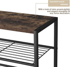10-Tier Industrial Shoe Rack Organiser for 36-40 Pairs