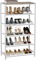 10-Tier Industrial Shoe Rack Organiser for 36-40 Pairs