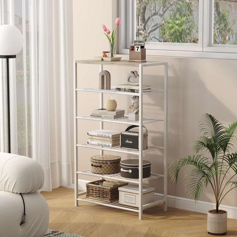 10-Tier Industrial Shoe Rack Organiser for 36-40 Pairs