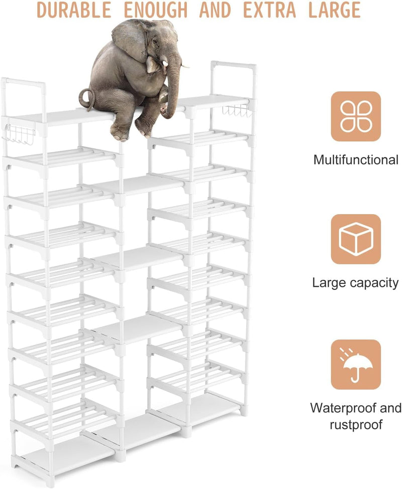 10 Tier Metal Shoe Rack