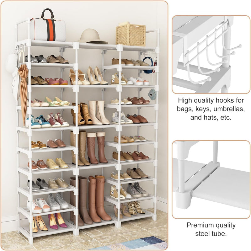 10 Tier Metal Shoe Rack