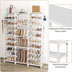 10 Tier Metal Shoe Rack