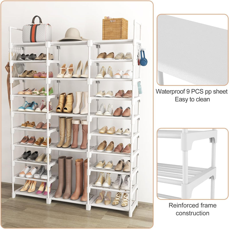 10 Tier Metal Shoe Rack