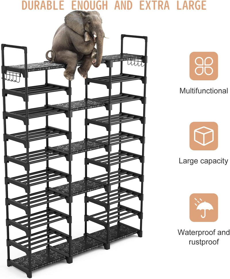 10 Tier Metal Shoe Rack