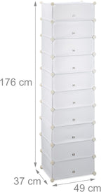 10 Tier Shoe Rack Large Cabinet Stacking Organiser