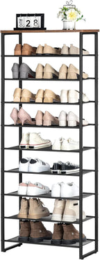 10-Tier Shoe Rack Large Capacity Storage Organiser Unit