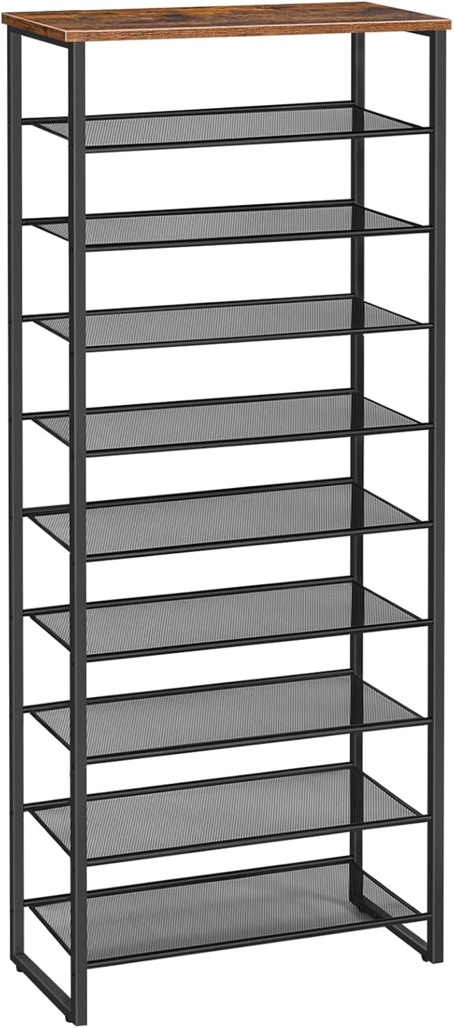 10-Tier Shoe Rack Large Capacity Storage Organiser Unit