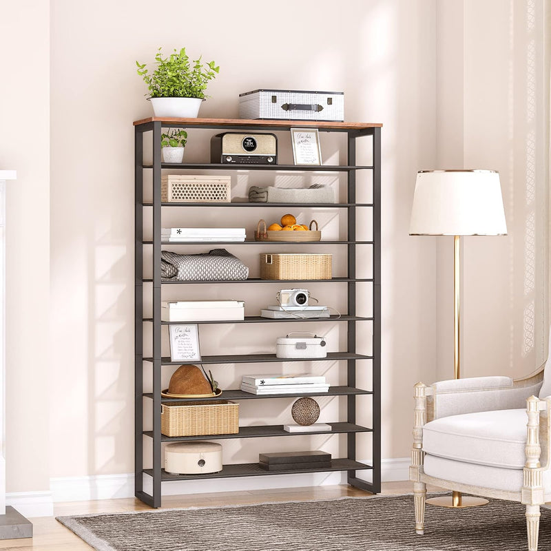 10-Tier Shoe Rack Large Capacity Storage Organiser Unit