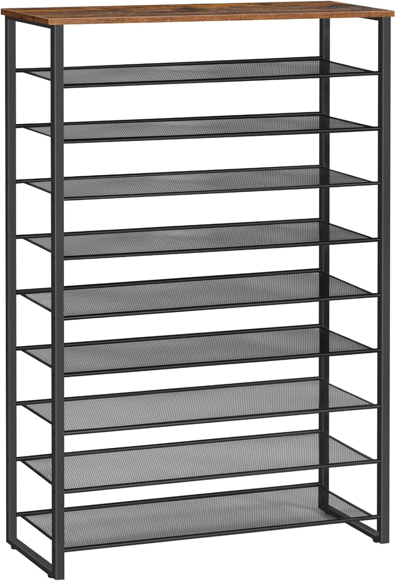 10-Tier Shoe Rack Large Capacity Storage Organiser Unit