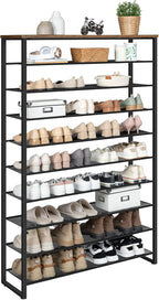 10-Tier Shoe Rack Large Capacity Storage Organiser Unit