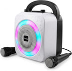 10-Watt Rechargeable Bluetooth Karaoke Machine with Two Mics