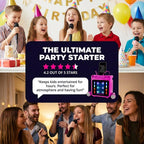 10-Watt Rechargeable Bluetooth Karaoke Machine with Two Mics