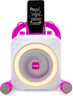 10-Watt Rechargeable Bluetooth Karaoke Machine with Two Mics