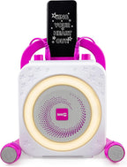 10-Watt Rechargeable Bluetooth Karaoke Machine with Two Mics