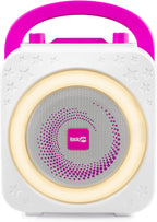 10-Watt Rechargeable Bluetooth Karaoke Machine with Two Mics