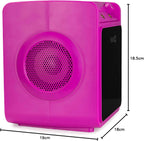 10-Watt Rechargeable Bluetooth Karaoke Machine with Two Mics
