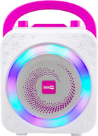 10-Watt Rechargeable Bluetooth Karaoke Machine with Two Mics