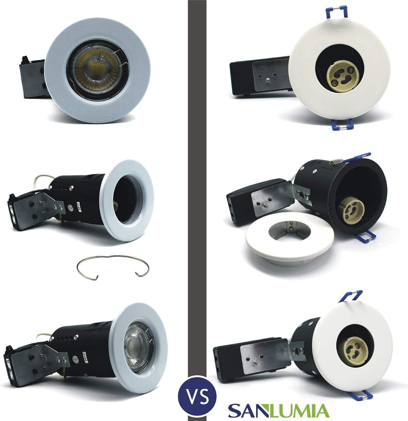 10 X LED Fire Rated Downlight Can Recessed