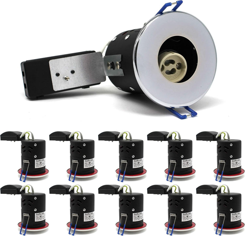 10 X LED Fire Rated Downlight Can Recessed