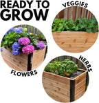 100% Canadian Cedar Wood Elevated Garden Bed