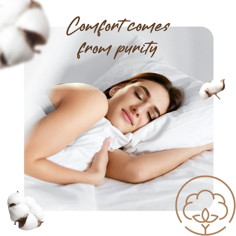 100% Egyptian Cotton Super King Size Duvet Cover