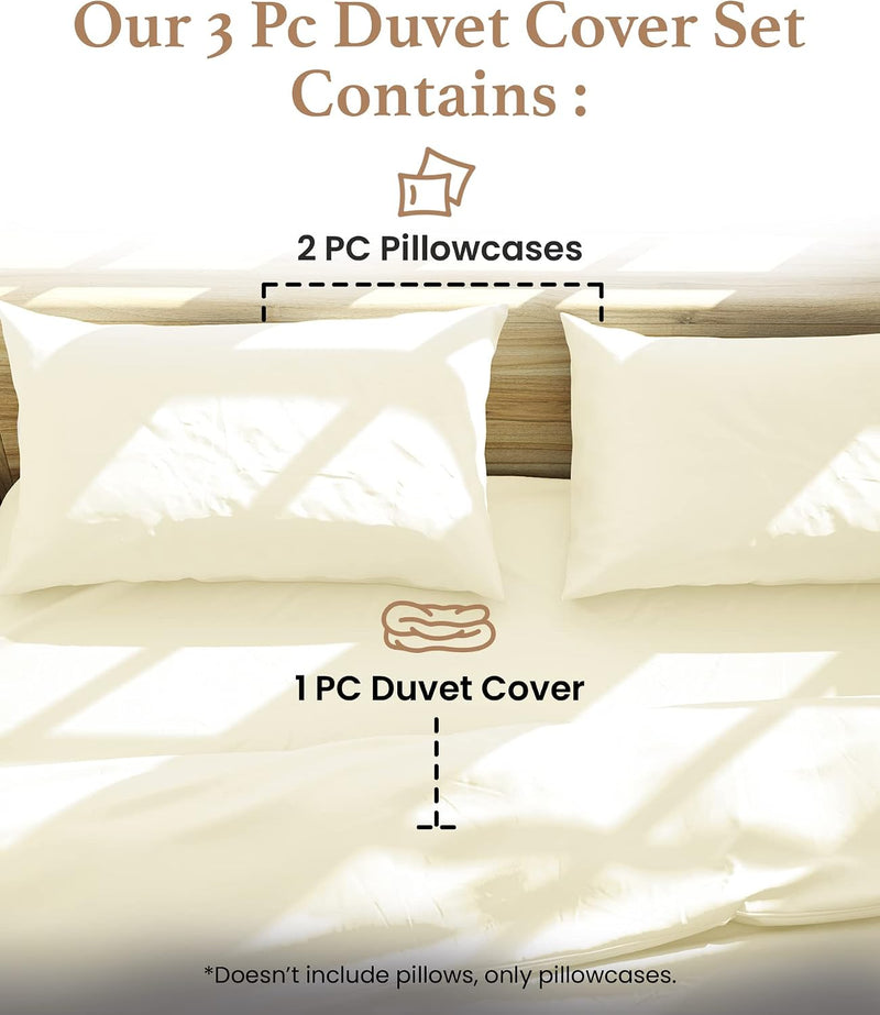 100% Egyptian Cotton Super King Size Duvet Cover