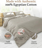 100% Egyptian Cotton Super King Size Duvet Cover