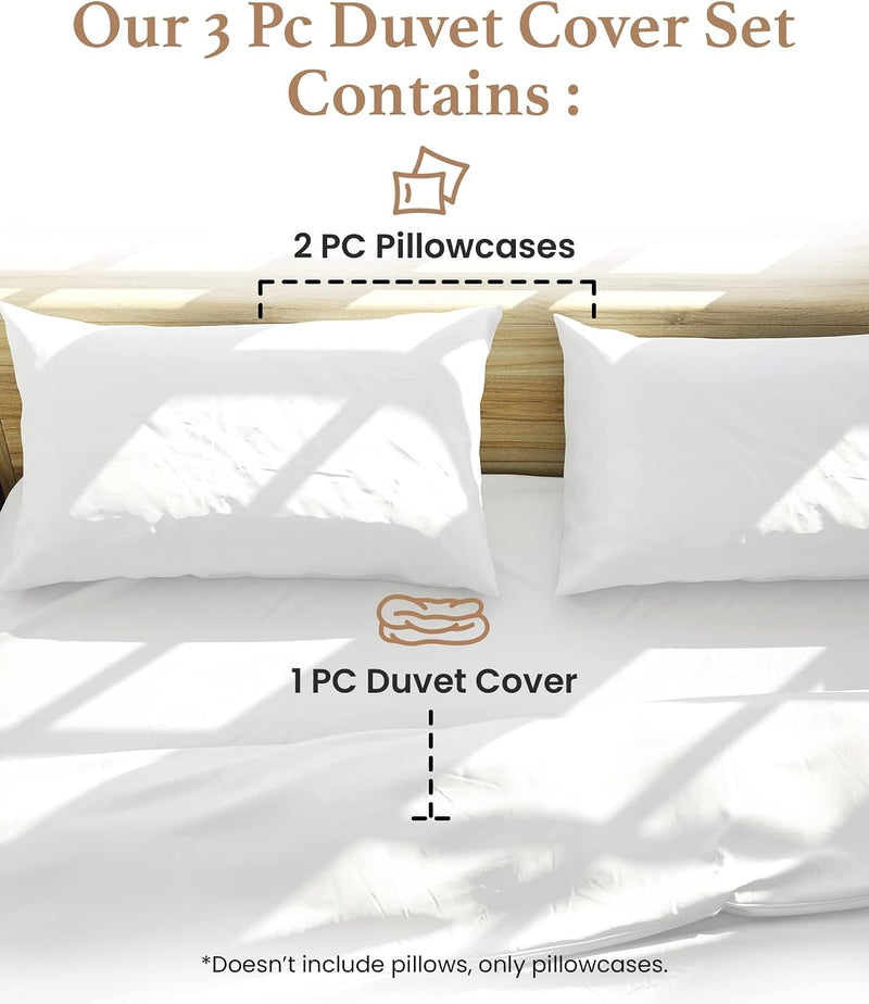 100% Egyptian Cotton Super King Size Duvet Cover