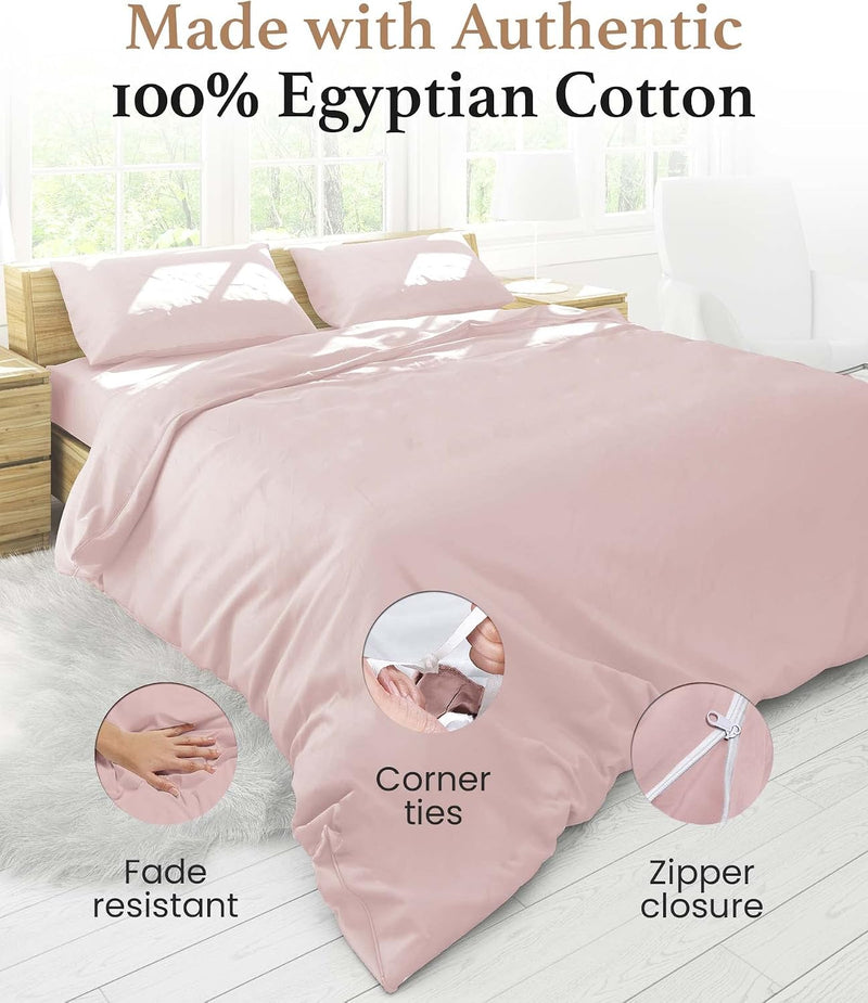100% Egyptian Cotton Super King Size Duvet Cover