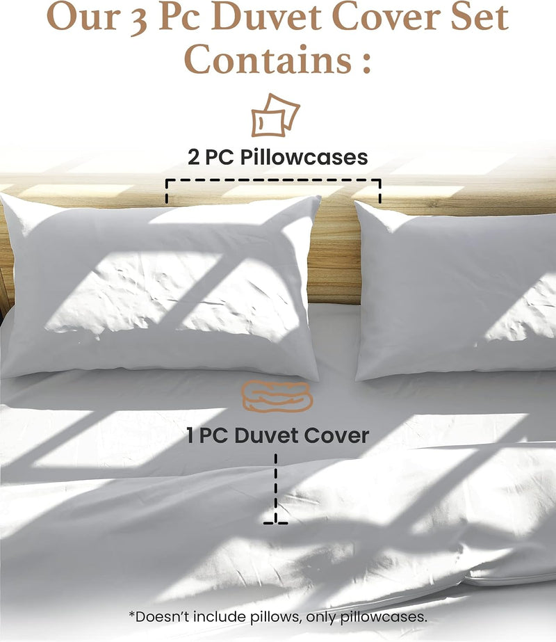 100% Egyptian Cotton Super King Size Duvet Cover