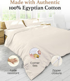 100% Egyptian Cotton Super King Size Duvet Cover