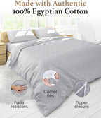 100% Egyptian Cotton Super King Size Duvet Cover
