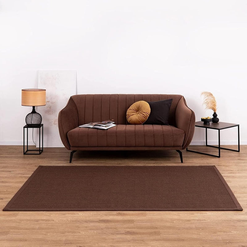 100% Natural Sisal Rug with Cotton Border