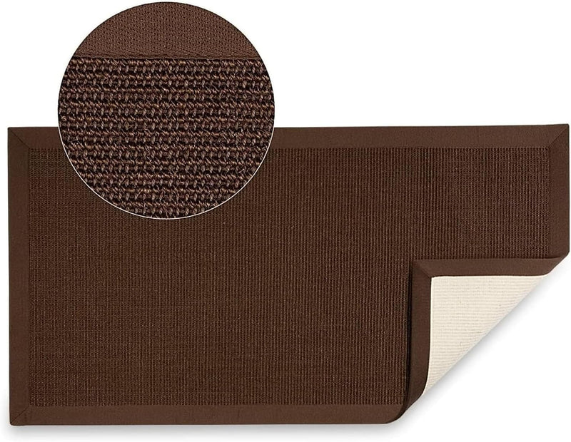 100% Natural Sisal Rug with Cotton Border
