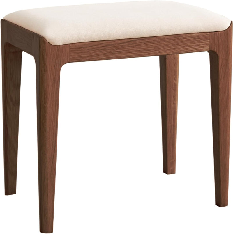 100% Oak Solid Wood Dressing Stool Vanity Dining