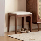 100% Oak Solid Wood Dressing Stool Vanity Dining