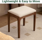 100% Oak Solid Wood Dressing Stool Vanity Dining