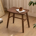 100% Oak Solid Wood Dressing Stool with Curved
