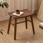 100% Oak Solid Wood Dressing Stool with Curved