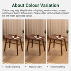 100% Oak Solid Wood Dressing Stool with Curved