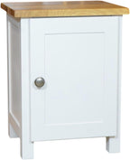 100% Oak Top Bedside Cabinet 1 Door Fully