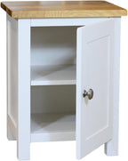 100% Oak Top Bedside Cabinet 1 Door Fully